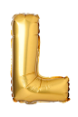 Letter L from English alphabet of balloons