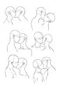 #绘画教程# 亲吻的画法 ​​​​