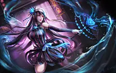 彩色人物动漫插画背景图片