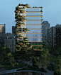 like fungal growths, lush terraces will climb são paulo's urupê tower by victor ortiz