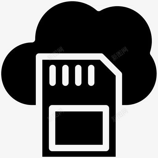 云sd卡存储共享图标 数字存储 数据 icon 标识 标志 UI图标 设计图片 免费下载 页面网页 平面电商 创意素材-花瓣网