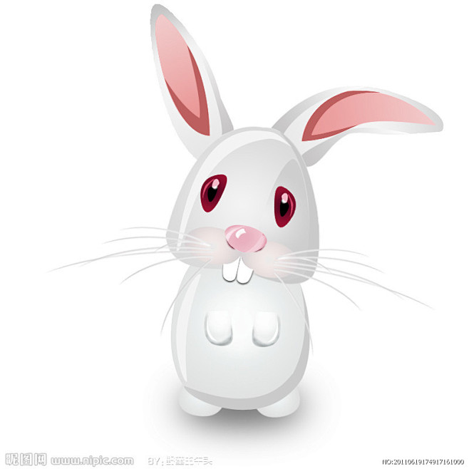 鼠绘卡通兔子源文件