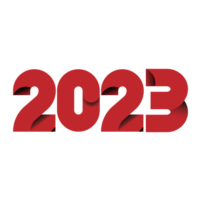 2023渐变艺术字