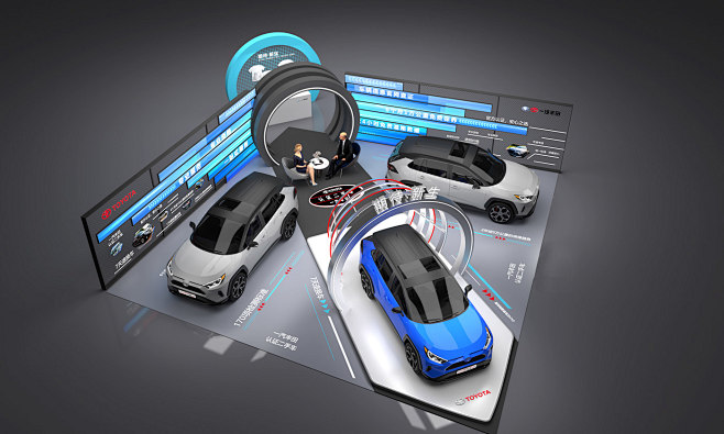 3D car 丰田 展台 展览 汽车