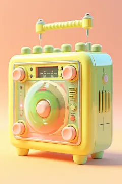 复古收音机录音机家电机器怀旧模型
