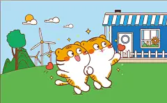 ip虎萌萌形象设计原创胖虎年2022文创产品生肖动物小老虎插画设计