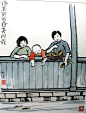 中国画家丰子恺大师（1898-1975）作品5..