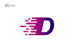 Fast Data D Letter Logo by bintank on @creativemarket