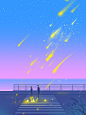 流星雨_KEHAO__插画师作品_涂鸦王国gracg.com