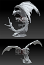 怪物猎人雄火龙小雕像大型GK树脂手办摆件高精度3D打印成品白模-淘宝网