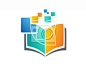 education logo,book, data, digital, notes, science technology #书#
