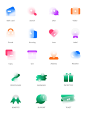 毛玻璃磨砂风格图标-UI中国用户体验设计平台