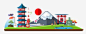 日本旅游季元素免抠png素材_新图网ixintu.com