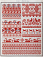 Traditional Old time Russian Cross stitch designs Antique Booklet in PDF