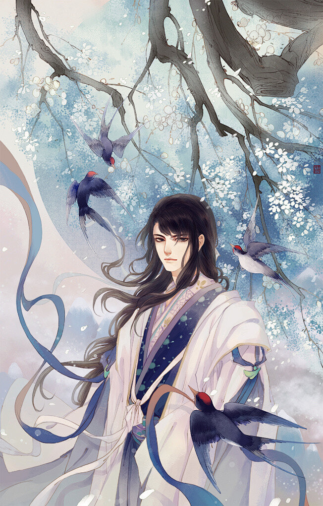 古风美男容止绘师玄裳夙安