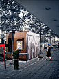 Kiosk : A small competition project from 2011. Local authorities organized a competition for Kiosk design that should be placed along recently reconstructed boulevard. 