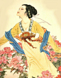著名国画家、连环画家——项维仁和他的工笔重彩仕女画