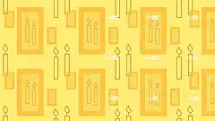 蜡烛 背景 图案 烛光 燃烧的蜡烛 黄色 火焰 安息日蜡烛