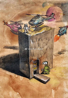 派大福采集到创意素描作品