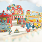 Augustin's Animagical Circus : Augustin's Animagical Circus, a brand new chocolate line targeting kids, completely designed by Eugene and Louise Studio! A small travelling circus filled with yummie chocolate characters. The idea was to put the packaging t