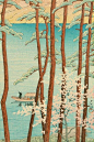 春 | 日本版画大师Kawase Hasui ​​​​