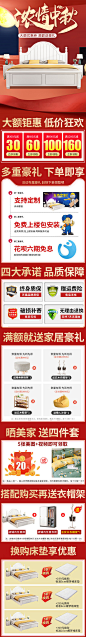 实木床1.8米双人床现代简约出租房家用欧式经济型1.5m主卧公主床-tmall.com天猫
