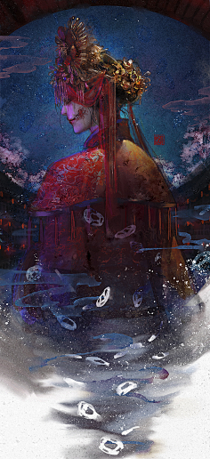 233333-花瓣网|陪你做生活的设计师 | 月白玄青 的作品详情 - 米画师