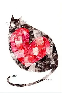 喵~ #采集大赛# #小清新插画#