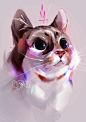 digital illustration concept concept art artwork sketch animals sketchbook Cat artist cats