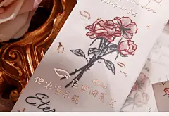 星芒璀璨万物生高颜值烫金和纸胶带花卉文字拼贴手帐素材装饰贴纸-淘宝网