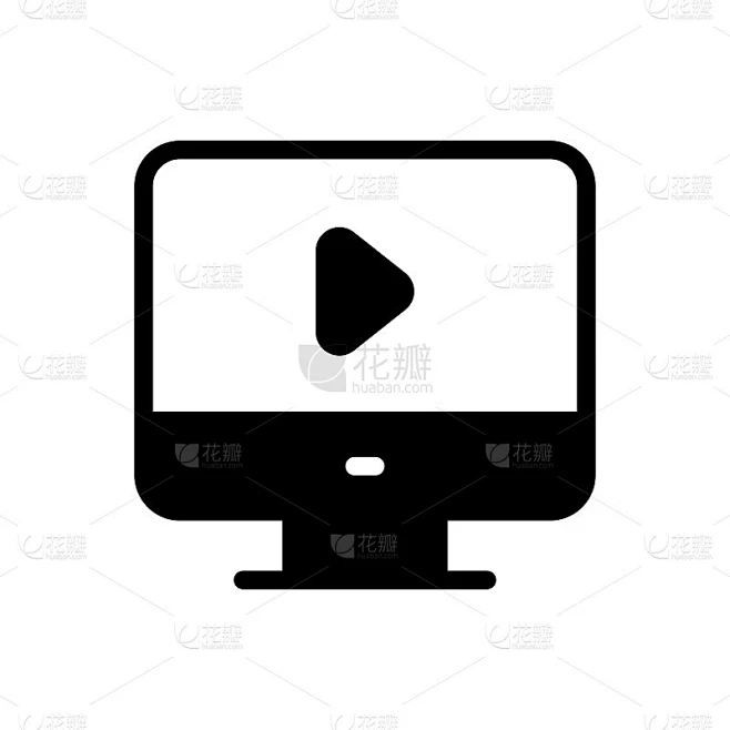 LCD矢量固体图标。EPS 10个文件素材-花瓣网