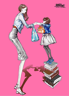 萌萌哒的美女子采集到服装手绘