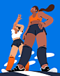 Runners on Behance