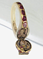 Elizabeth I's secret locket ring with picture of her mother Anne Boleyn and herself inside.