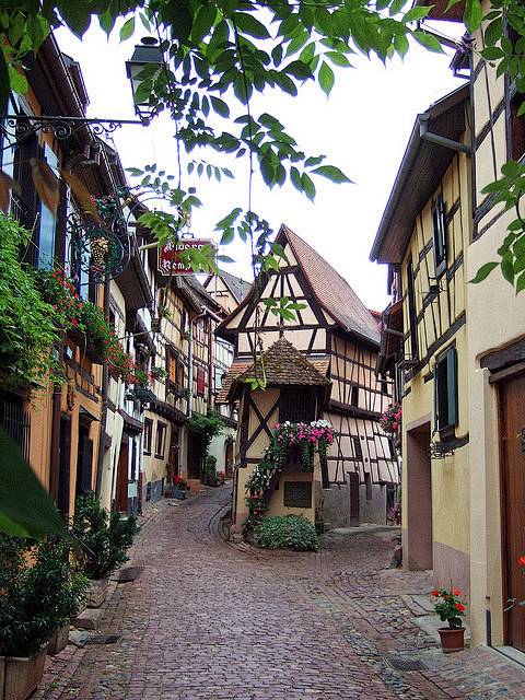 法国小镇Eguisheim、旅游、摄影、...
