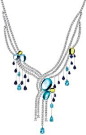 Cabochon Fall necklace from the Harry Winston Water collection. Via The Jewellery Editor.@北坤人素材