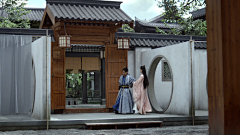 彬孺忍采集到C-古装-府苑院屋顶楼走廊(1)