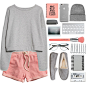 #simple #lazy #LazyDay #grey #pink #short #Sweater 

Yeey school is finally over. I am so happy, so I wanted to do this set like a "LAZY SET" haha. lol

This tag I called " 38 Random questions".

✯ 1-11 ✯
 1. - What you're wearing? - A