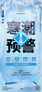 寒潮预警海报-源文件