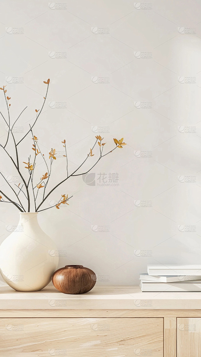 背景通用暖色调简约家具背景场景图片素材