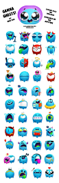 Gamma Ghosts! Sticker pack for iMessage on Behance