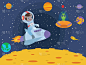 小男孩在太空遇到外星人