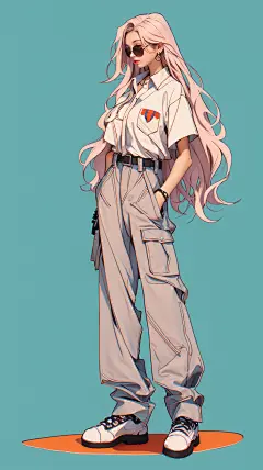 AI卡通时尚女装插画素材 人物概念服装设计参考 插画临摹图集-淘宝网