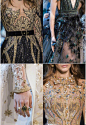 Elie Saab 2017年高定秀场上，精致美到令人颤抖的繁复细节。 ​​​ ​​​​