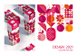 跨境品牌榨汁机抽象简约风格插画包装设计水果元素提炼