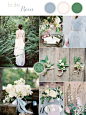 A Rain Washed Garden Wedding in Pastel Blue and Fern Green to Kick Off Spring!: 