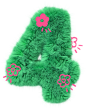 3D立体毛茸字母数字-4