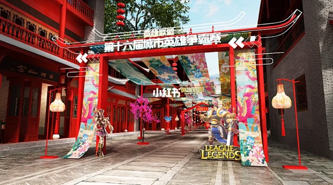 源头工厂！中国风国潮街区市集·美陈