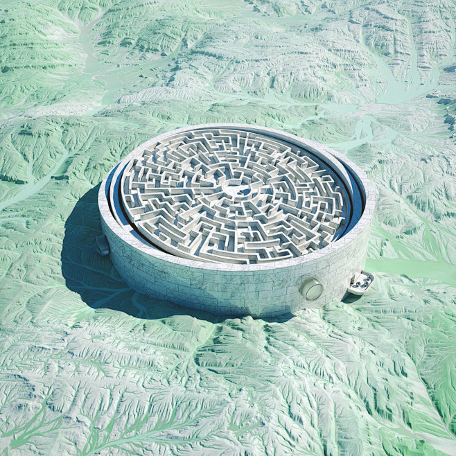 maze like dome, digi...