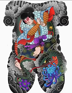 6d9b5d960dc7ce0fa2采集到日式纹身 满背21水浒传·日本浮世绘douban